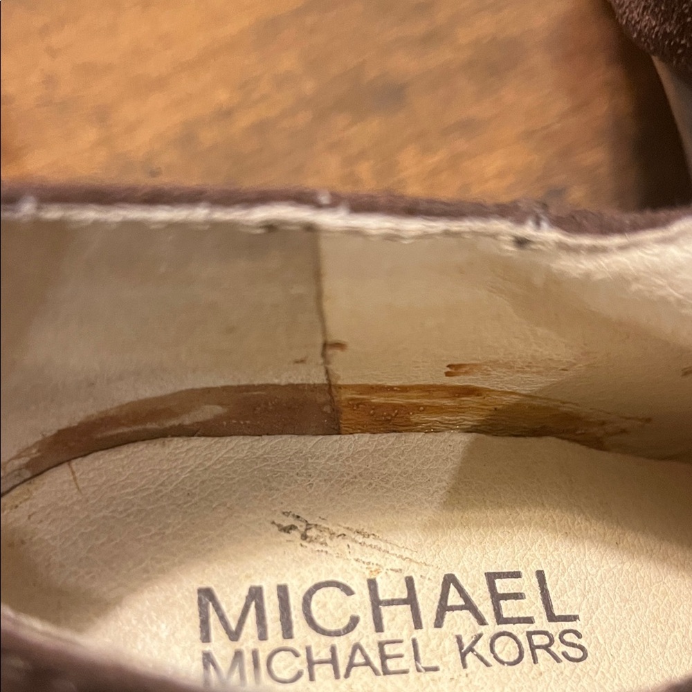 Michael Kors Dark Brown Suede Wedge Booties - Picture 11 of 13
